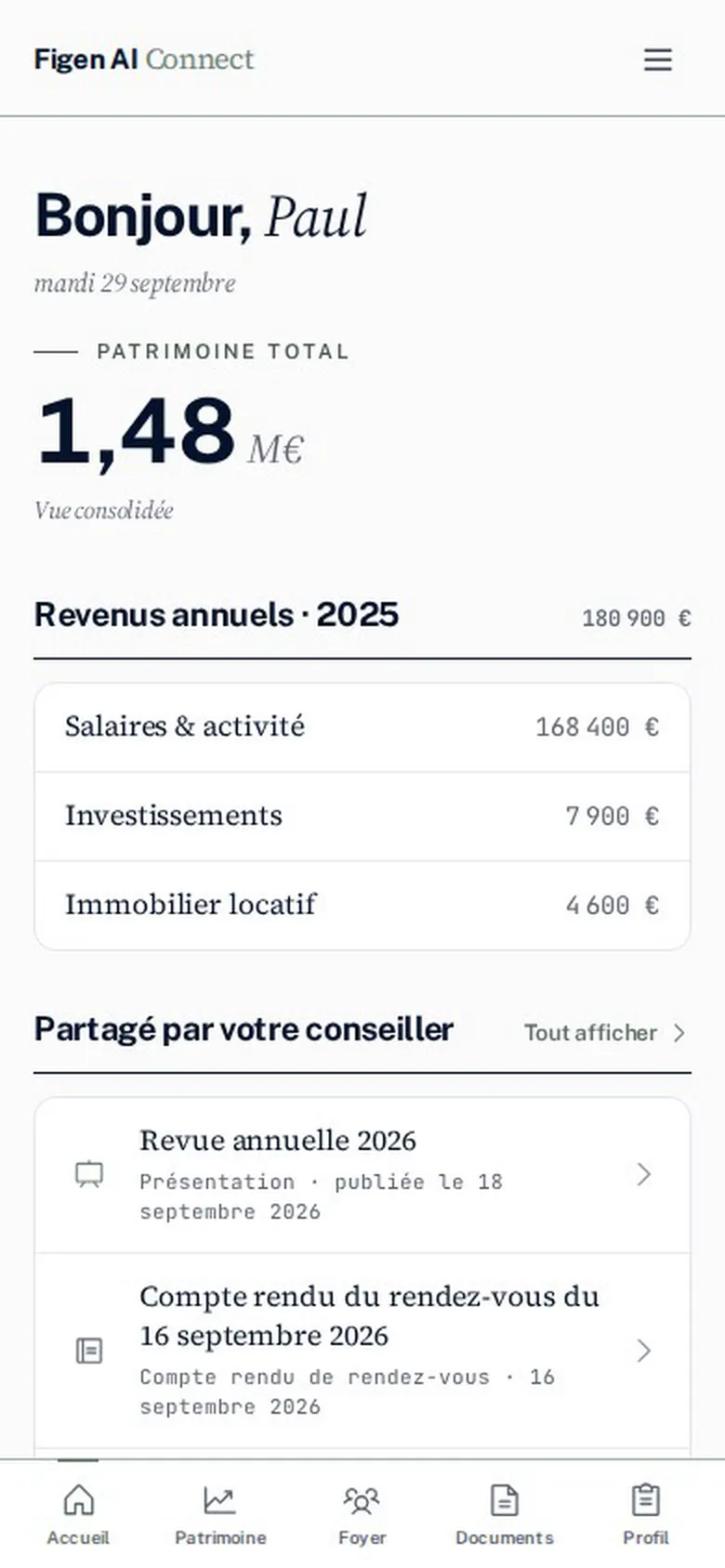 Figen AI Connect, le portail de Paul Fontaine sur son téléphone