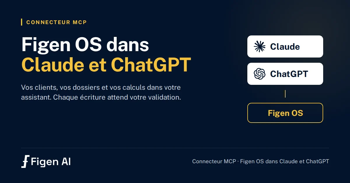 Connecteur MCP Figen AI : Claude et ChatGPT reliés à vos clients et à vos dossiers