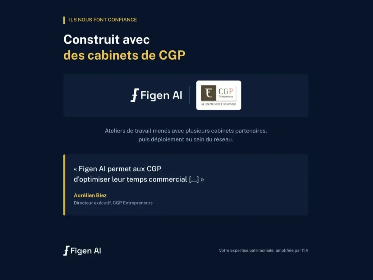 Figen AI, construit notamment avec CGP Entrepreneurs